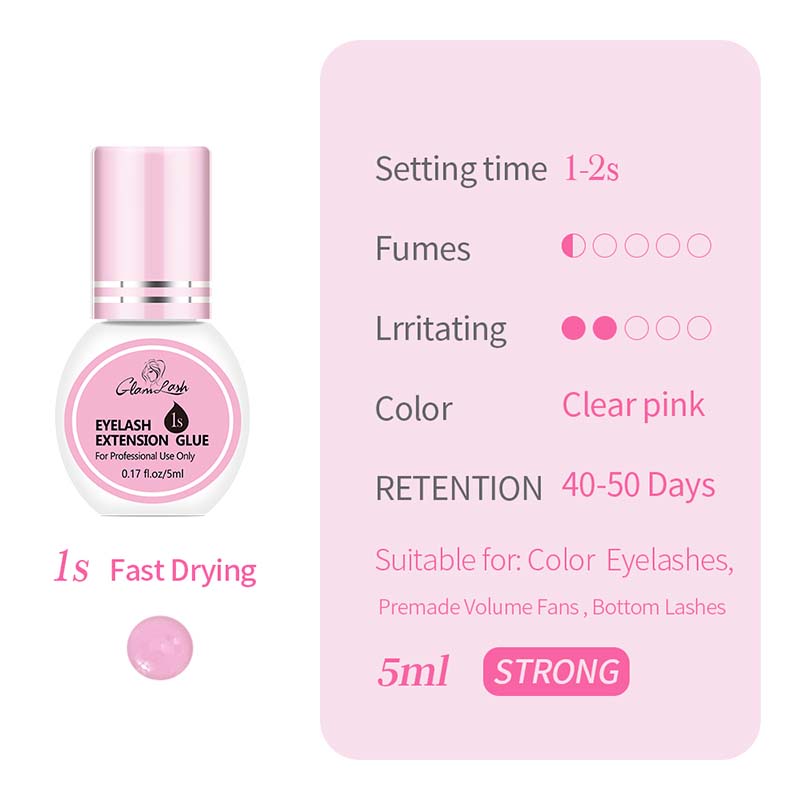 pink lash extension glue